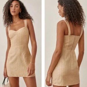 Reformation Miso Linen Dress - Size 0